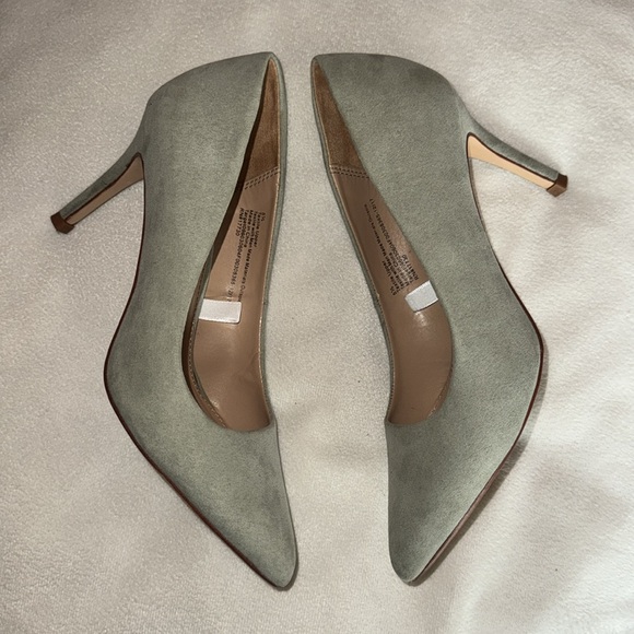 Elegant Mint Women's Size 5.5 Suede Pumps by A New Day Classy Boss Lady Heels - Picture 5 of 6